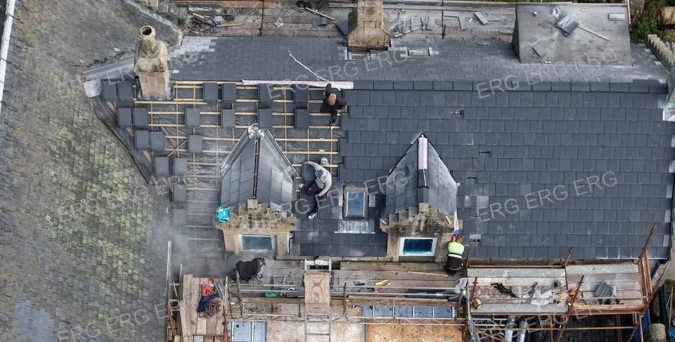 Roofing improvements completed on a residential property