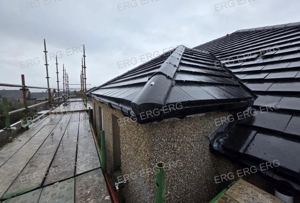Roofing renovation completed on residential building