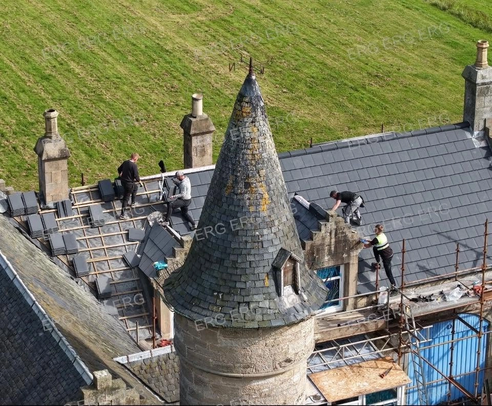 Roofing improvements to residential property